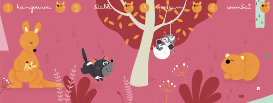 Les marsupiaux - Jeu de 7 familles pour le Muséum Aquarium de Nancy
